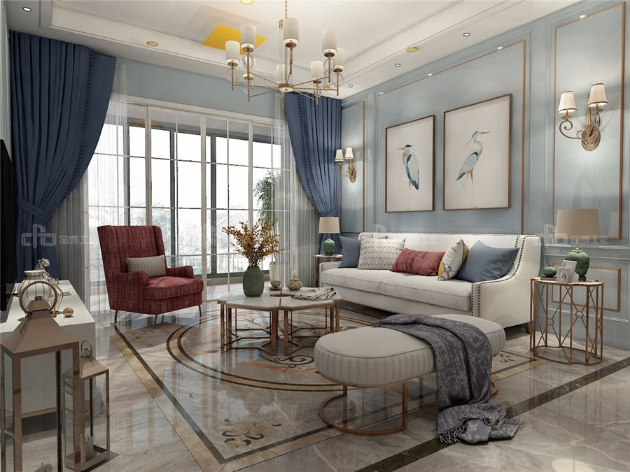 120㎡整木定制美式輕奢設計,享受小資情調的藝術(圖2) 120㎡整木定制美式輕奢設計,享受小資情調的藝術(圖2)