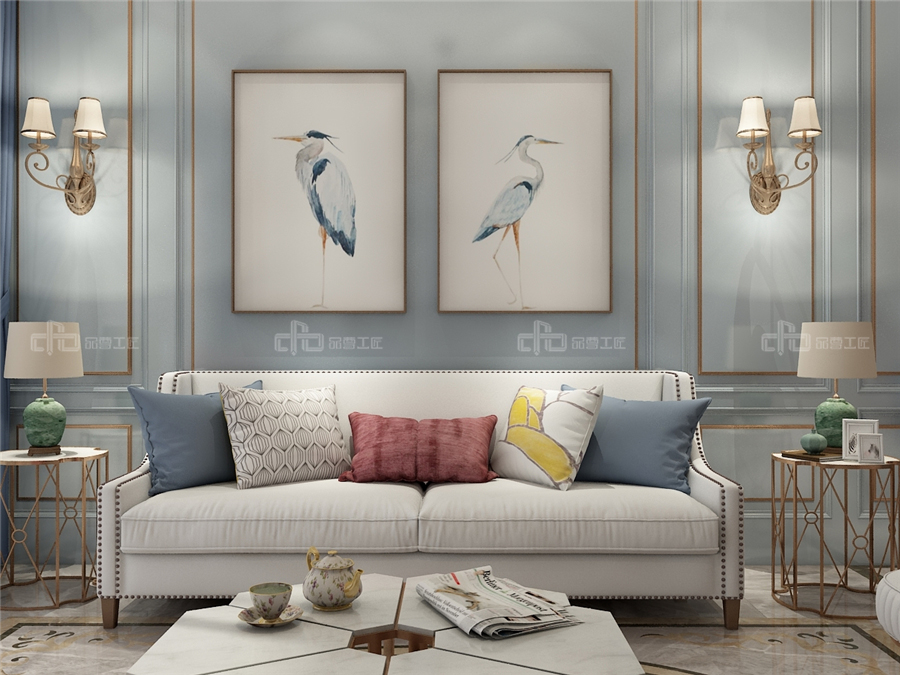 120㎡整木定制美式輕奢設計,享受小資情調的藝術(圖3) 120㎡整木定制美式輕奢設計,享受小資情調的藝術(圖3)