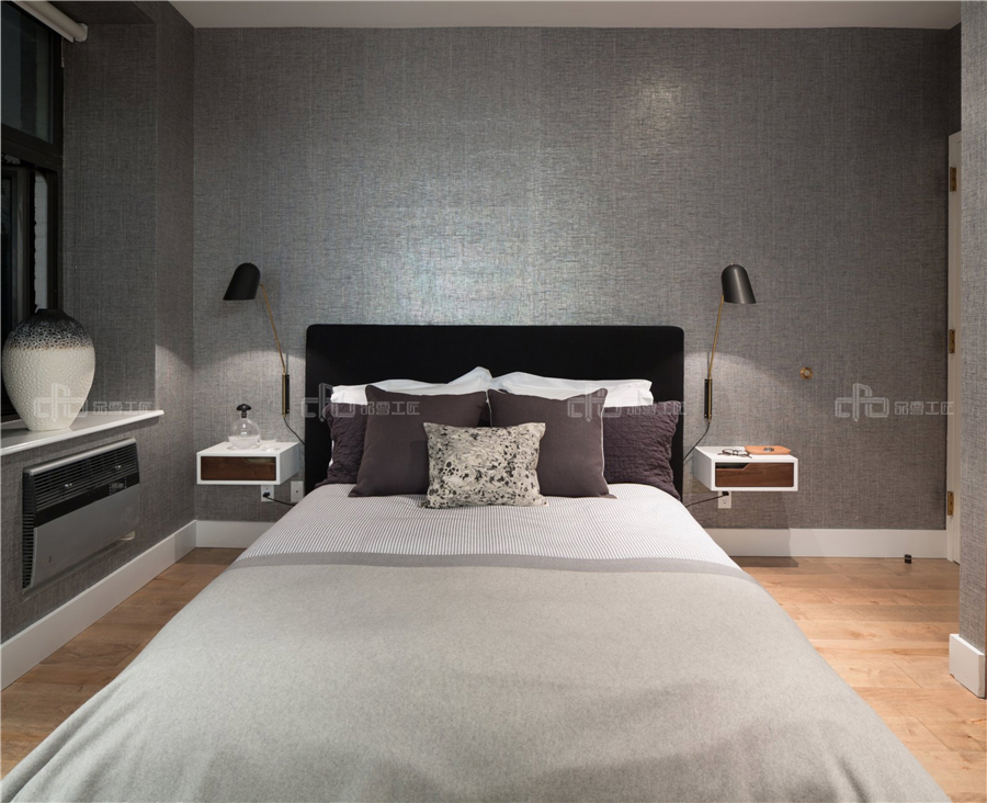 整木定制黑白灰簡(jiǎn)歐裝修效果圖賞析(圖5) 整木定制黑白灰簡(jiǎn)歐裝修效果圖賞析(圖5)