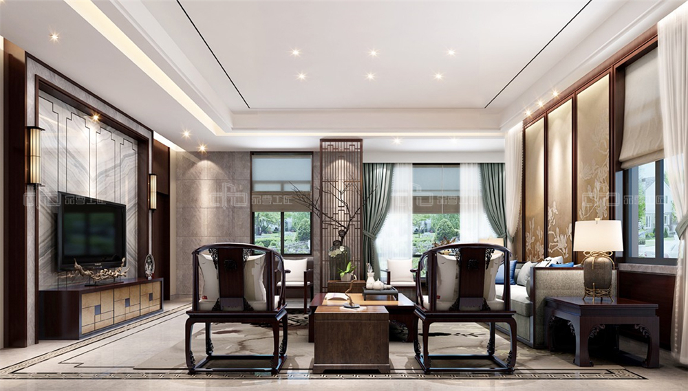 繁華之下,縱享從容、儒雅的新中式居所(圖2) 繁華之下,縱享從容、儒雅的新中式居所(圖2)