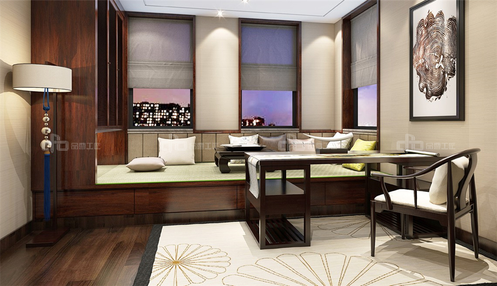 繁華之下,縱享從容、儒雅的新中式居所(圖7) 繁華之下,縱享從容、儒雅的新中式居所(圖7)