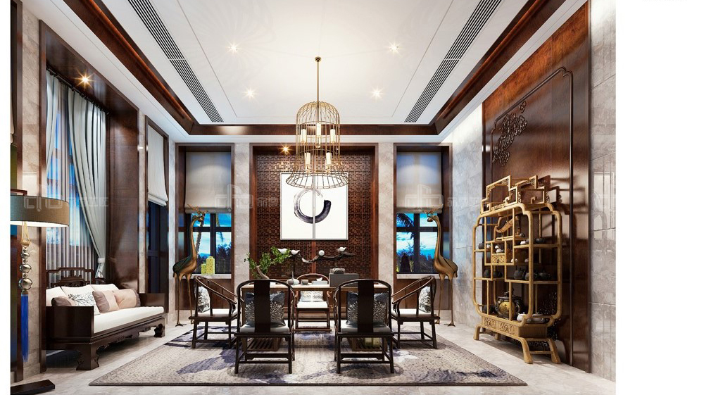 新中式整木定制,詮釋古韻之下的氣派與穩(wěn)重(圖8) 新中式整木定制,詮釋古韻之下的氣派與穩(wěn)重(圖8)