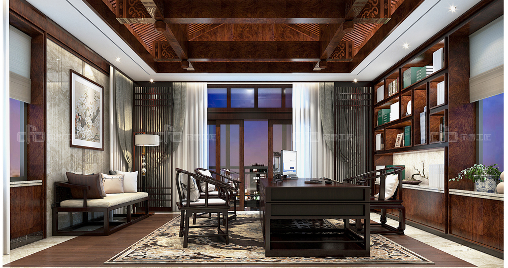 新中式整木定制,詮釋古韻之下的氣派與穩(wěn)重(圖9) 新中式整木定制,詮釋古韻之下的氣派與穩(wěn)重(圖9)