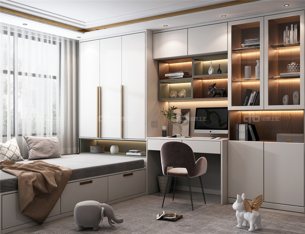 設(shè)計(jì)全屋定制書房的時(shí)候要注意什么?(圖2) 設(shè)計(jì)全屋定制書房的時(shí)候要注意什么?(圖2)