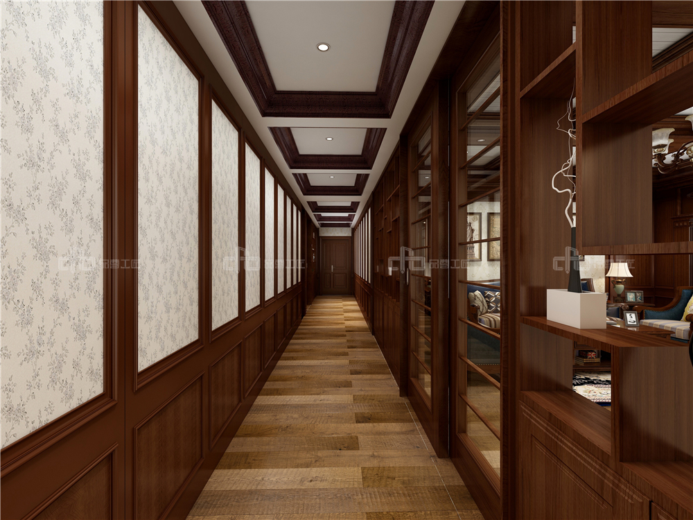 過道護墻板是做半墻好還是到頂好？(圖2)