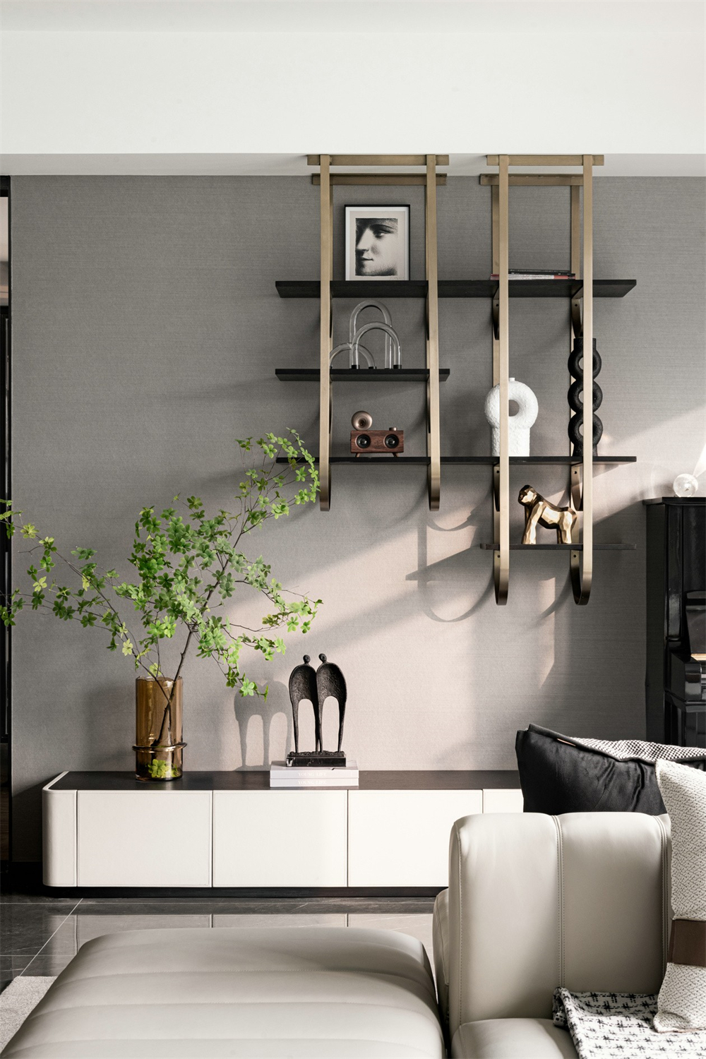 146㎡現(xiàn)代輕奢風格,整木定制圖片(圖4) 146㎡現(xiàn)代輕奢風格,整木定制圖片(圖4)