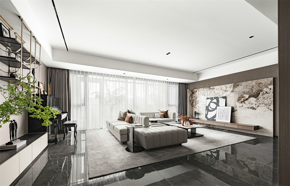 146㎡現(xiàn)代輕奢風格,整木定制圖片(圖5) 146㎡現(xiàn)代輕奢風格,整木定制圖片(圖5)