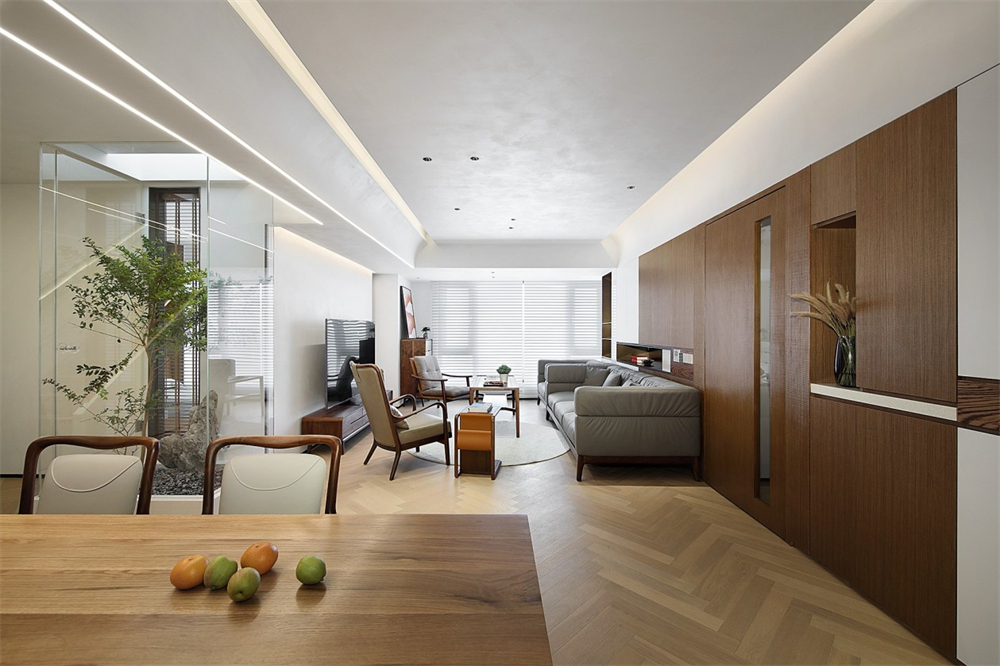 200㎡大平層整木定制,現代極簡風格(圖3) 200㎡大平層整木定制,現代極簡風格(圖3)