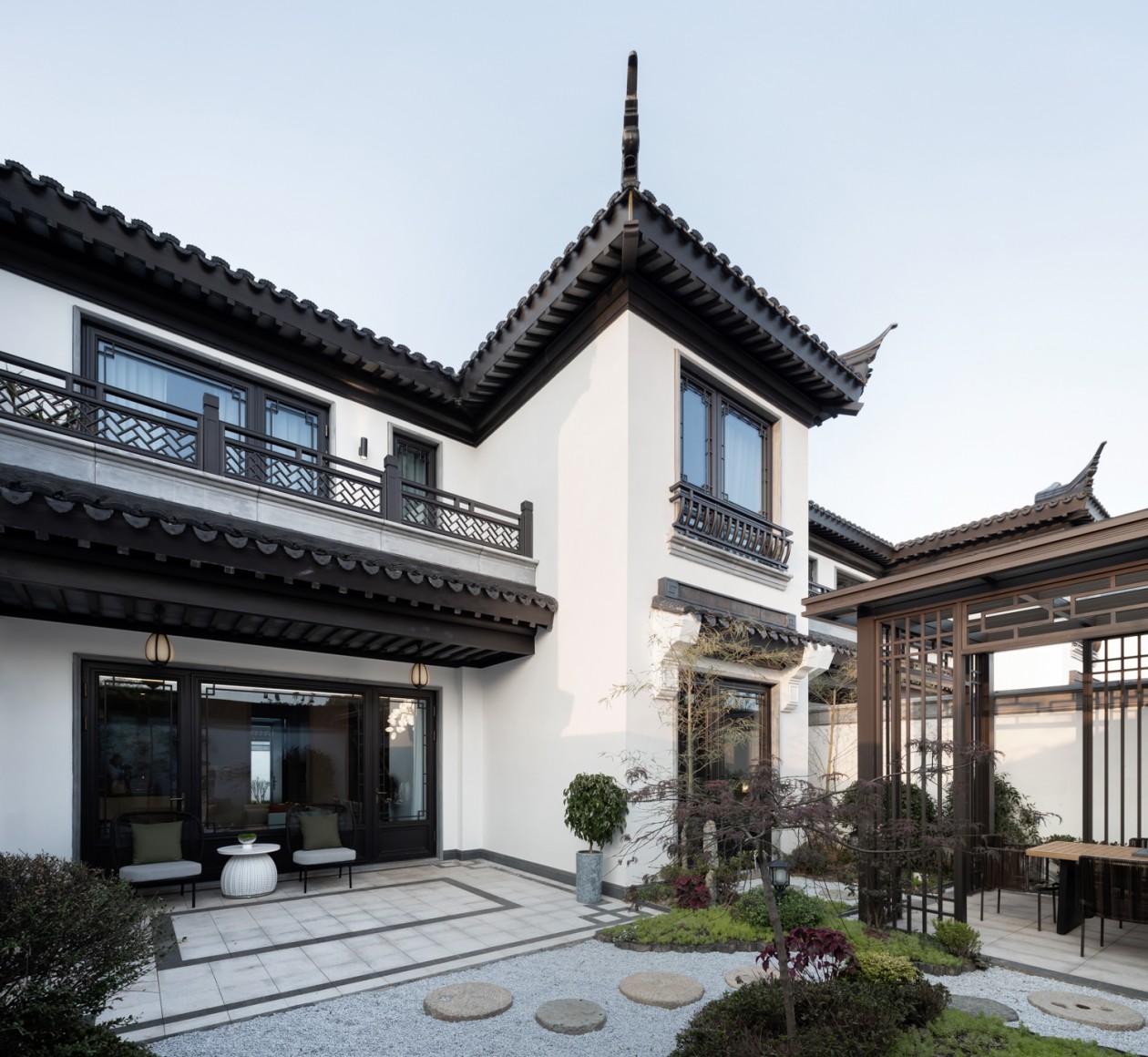 142㎡中式庭院整木定制,樣板間案例(圖1) 1.jpg