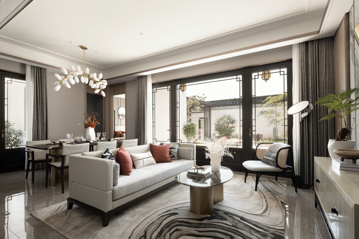 142㎡中式庭院整木定制,樣板間案例(圖4) 4.jpg