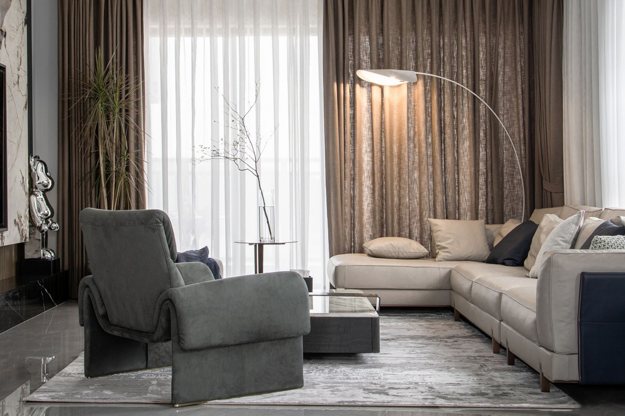 228㎡全屋定制大平層,現代極簡風格設計案例(圖5) 4.jpg