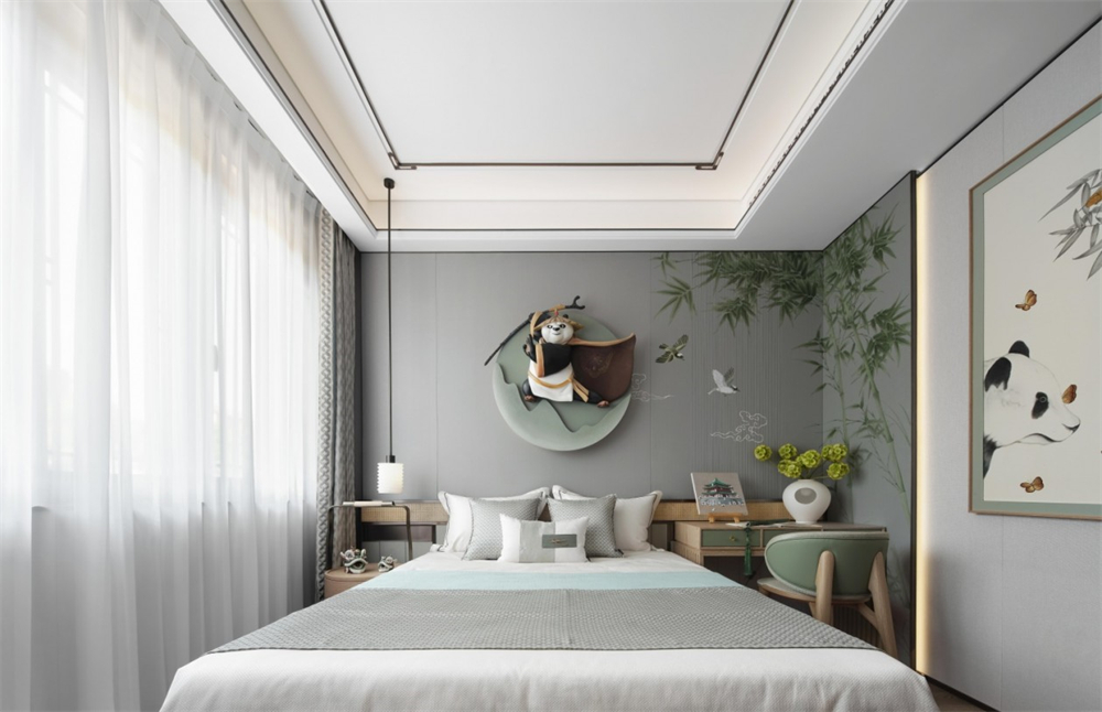 345㎡新中式整木定制別墅,中式宅院設計案例(圖16) 16.jpg