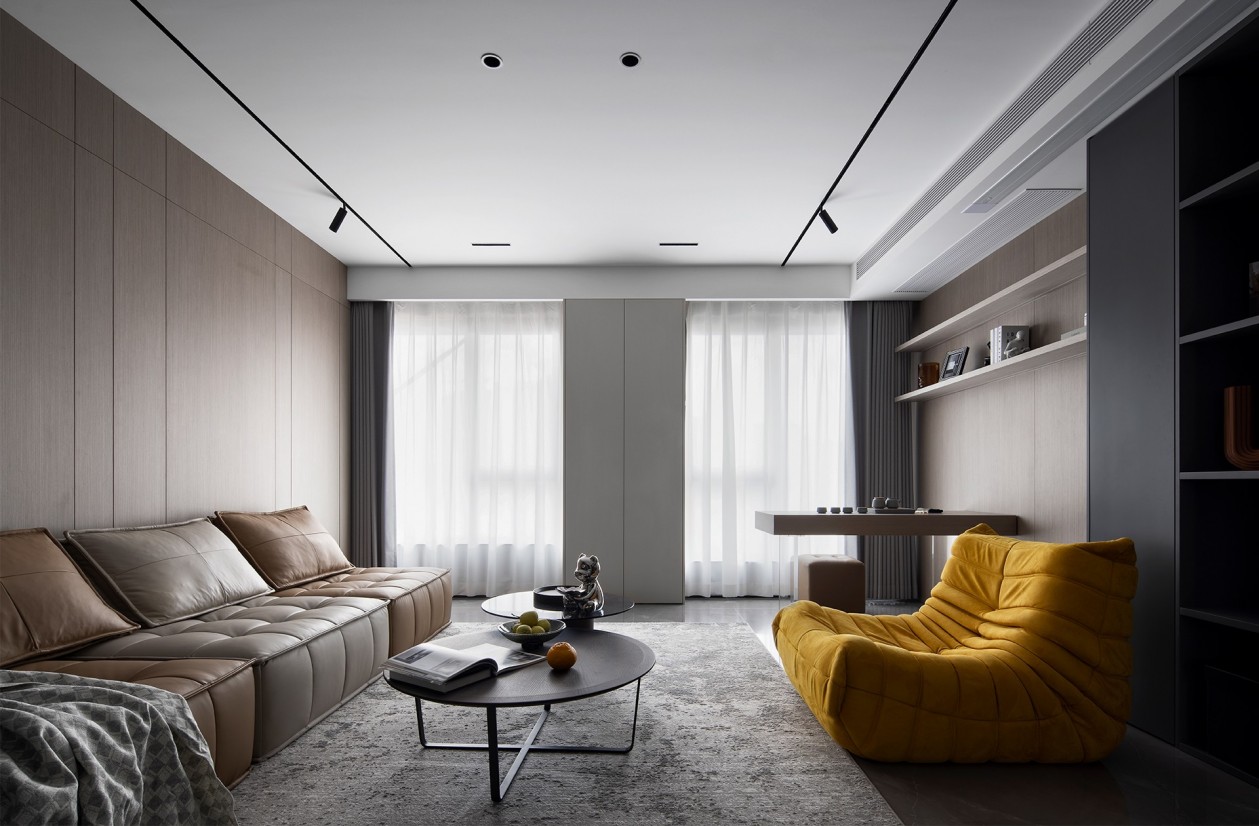 138㎡整木定制復式,現代極簡輕奢高級灰(圖10) 10.jpg