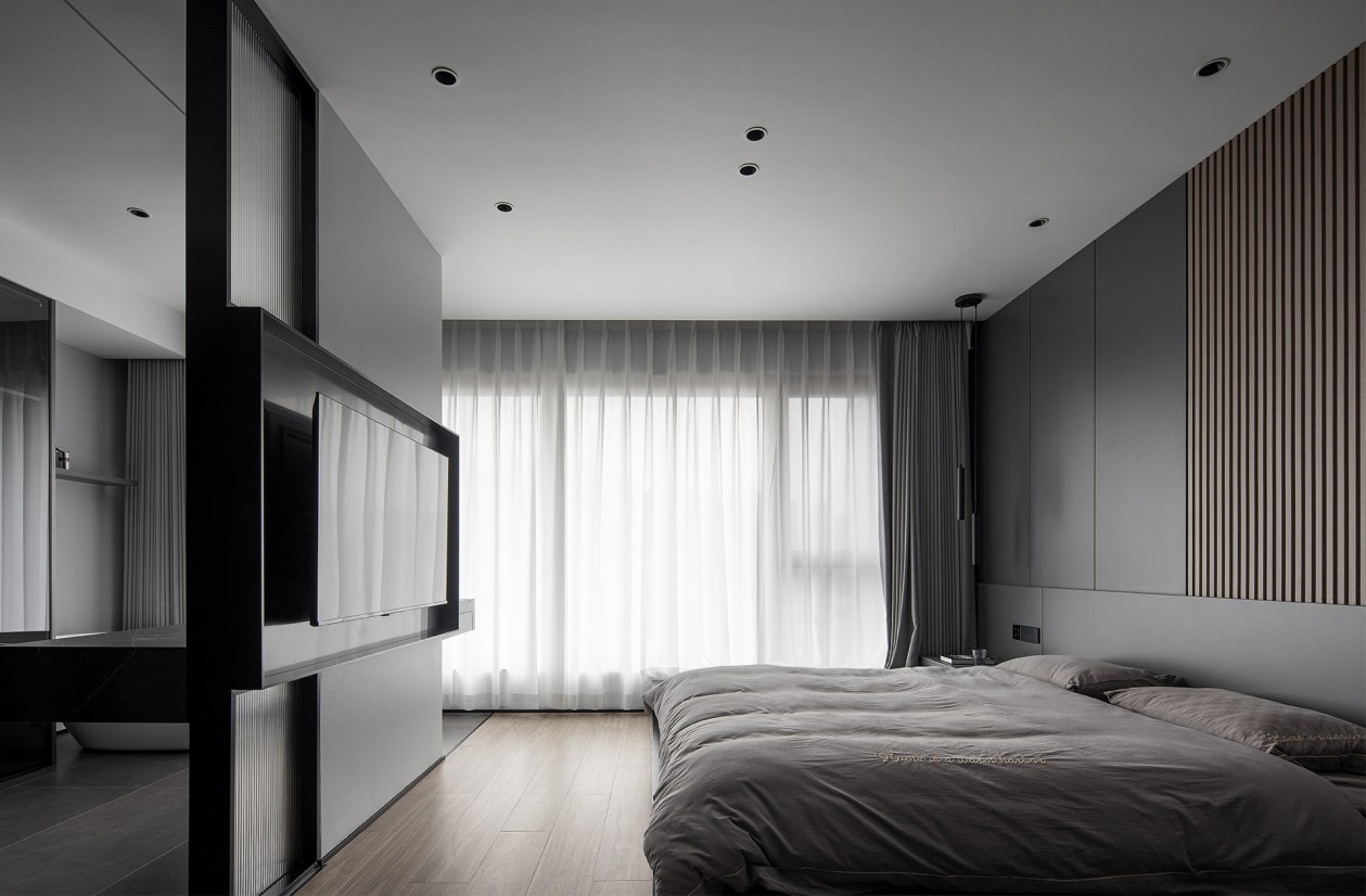 138㎡整木定制復式,現代極簡輕奢高級灰(圖14) 14.jpg