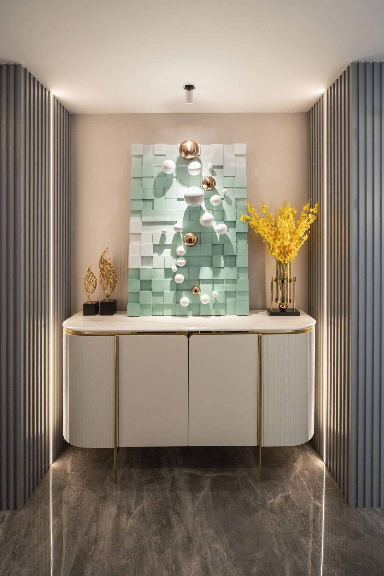 238㎡現代輕奢大平層,整木定制四居室案例(圖2) 2.jpg