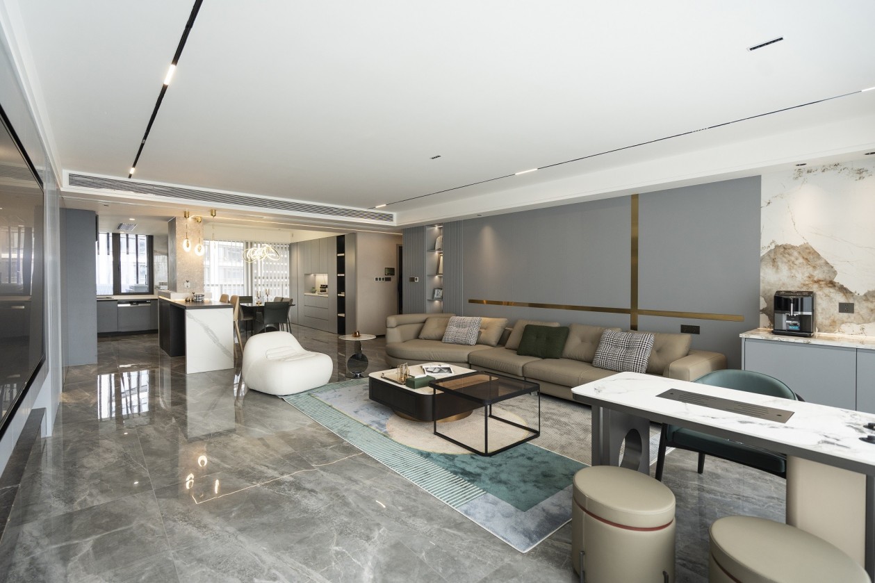 238㎡現代輕奢大平層,整木定制四居室案例(圖6) 6.jpg