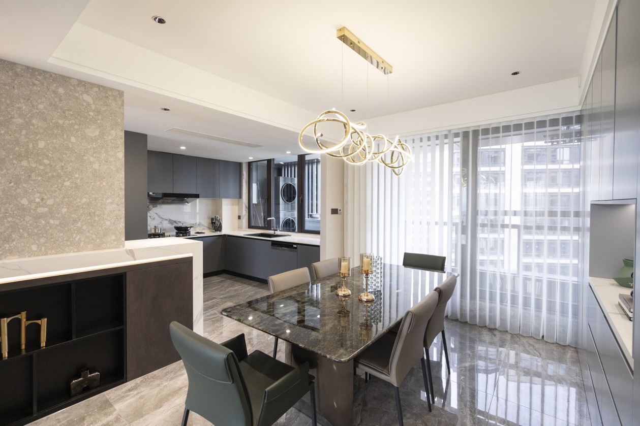 238㎡現代輕奢大平層,整木定制四居室案例(圖10) 10.jpg