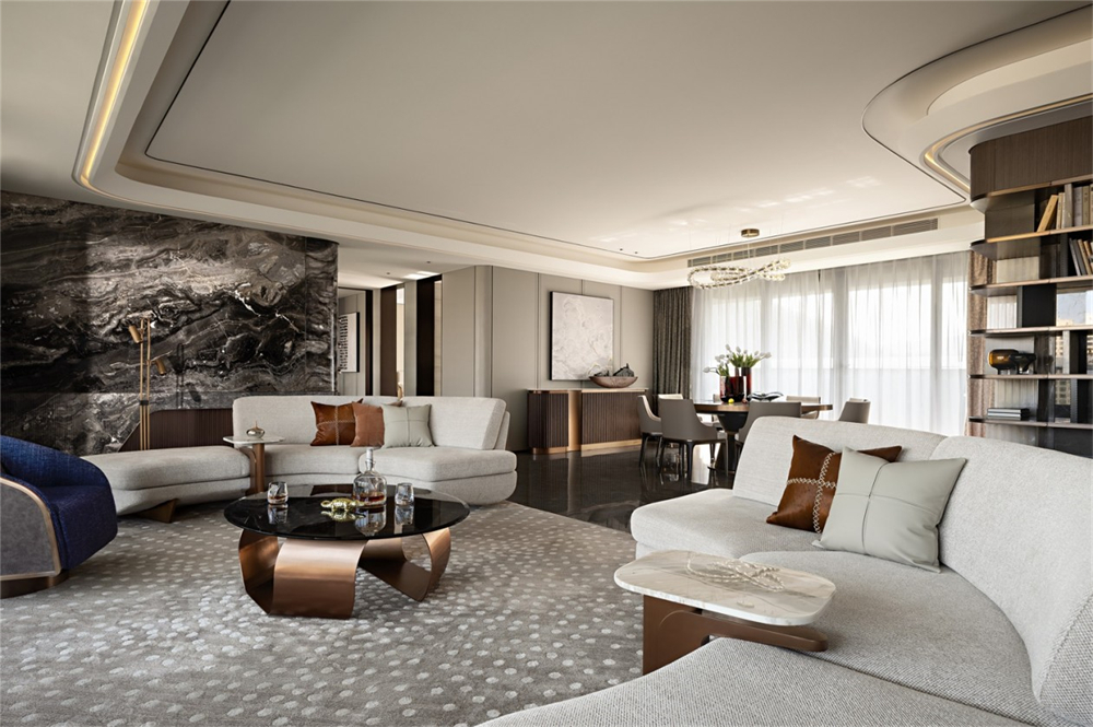 235㎡整木定制大平層,現代意式輕奢風格(圖6) 6.jpg