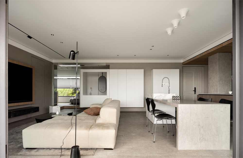 124㎡商品房整木定制,現代簡約風格設計(圖1) 1.jpg