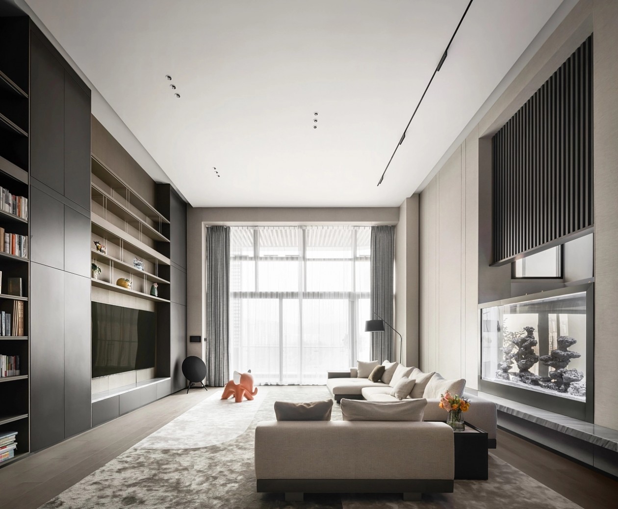 530㎡現(xiàn)代極簡豪宅,天然木皮定制別墅(圖1) 1.jpg