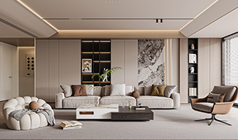 客廳背景墻木飾面怎么設計？