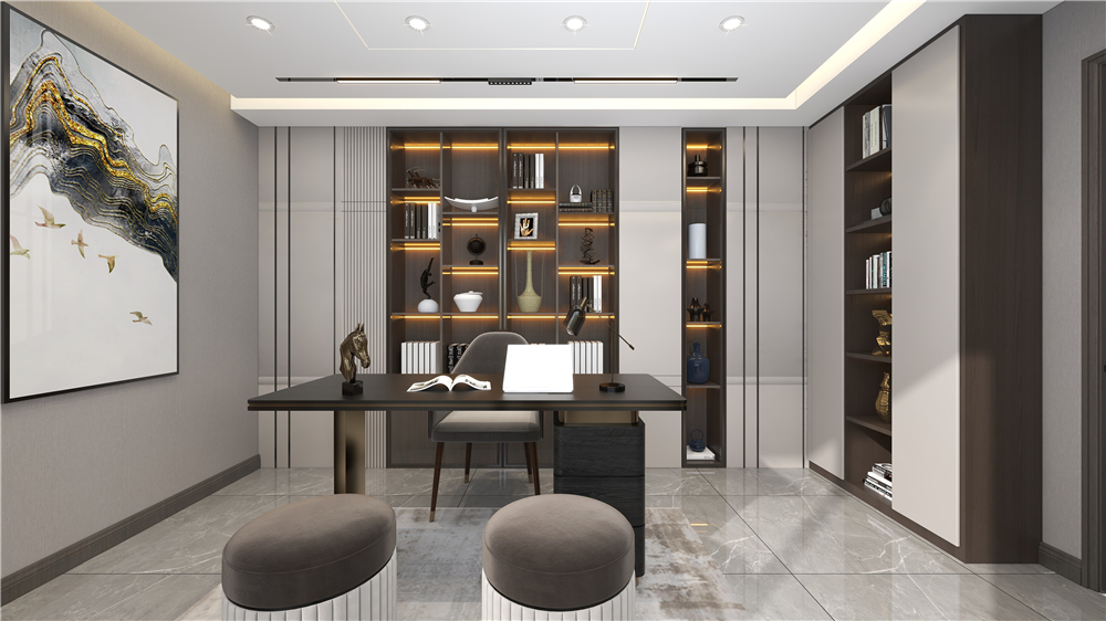 定制書柜要不要做到頂?(圖3) 定制書柜要不要做到頂?(圖3)