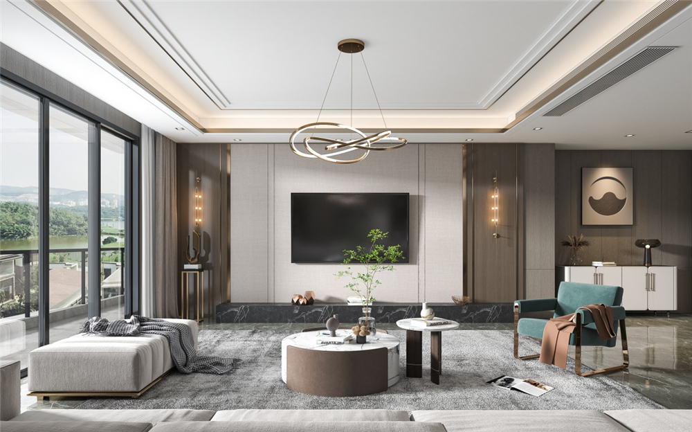 客廳電視背景墻要怎么設(shè)計(jì)?(圖1) 客廳電視背景墻要怎么設(shè)計(jì)?(圖1)