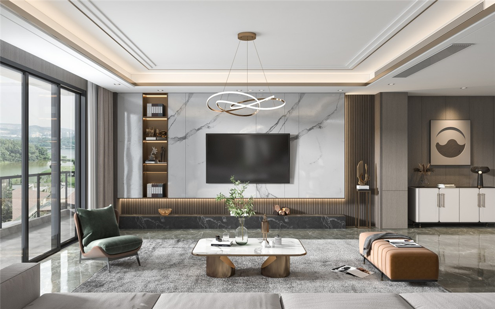 客廳電視背景墻要怎么設(shè)計(jì)?(圖2) 客廳電視背景墻要怎么設(shè)計(jì)?(圖2)