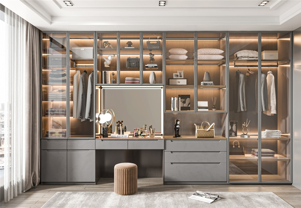 衣帽間衣柜要不要設計柜門?(圖1) 衣帽間衣柜要不要設計柜門?(圖1)